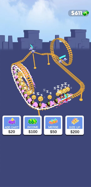 Crazy Coaster Idle - عکس بازی موبایلی اندروید