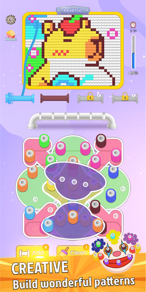 Rabbit Wool Puzzle-Jam & Match - عکس بازی موبایلی اندروید
