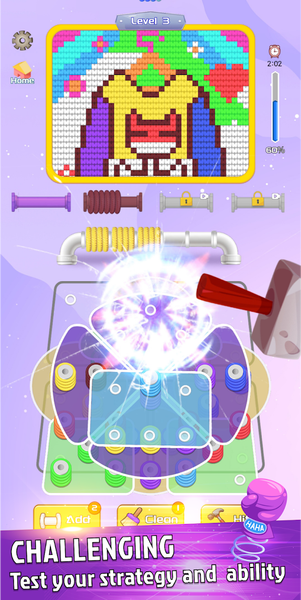 Rabbit Wool Puzzle-Jam & Match - عکس بازی موبایلی اندروید