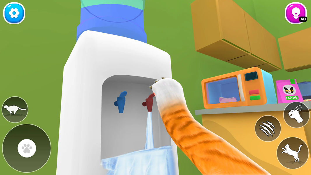 Pet Cat Life Sim: Angry Mom - Gameplay image of android game