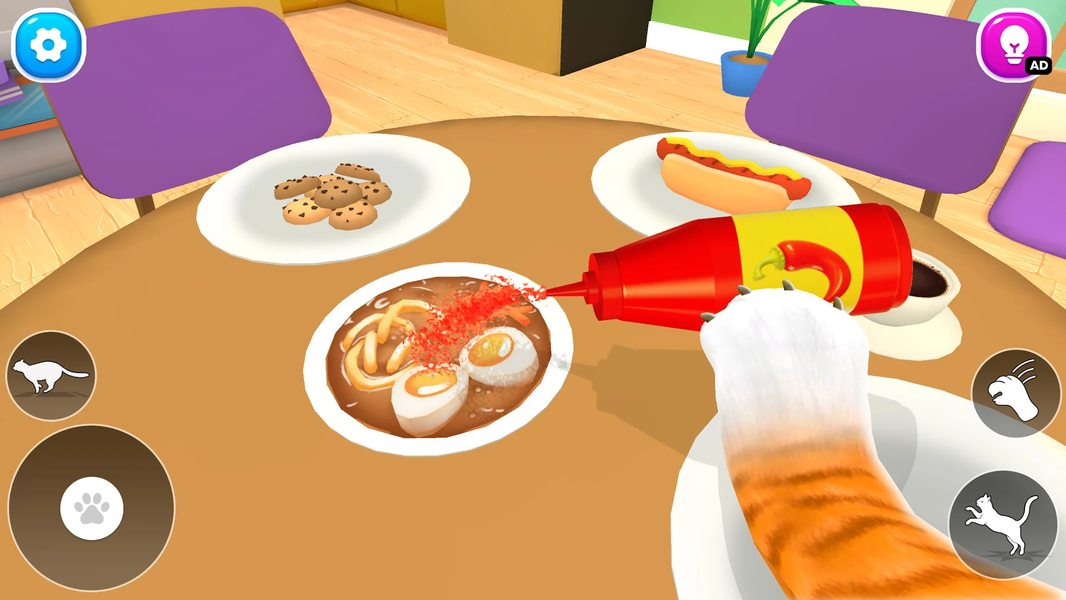 Pet Cat Life Sim: Angry Mom - Gameplay image of android game
