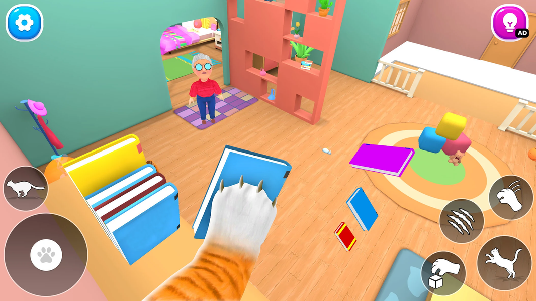 Pet Cat Life Sim: Angry Mom - Gameplay image of android game