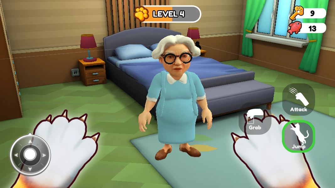 Bad Cat Sim: Granny Pet Game - Gameplay image of android game