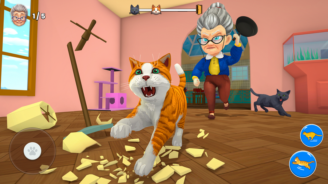Bad Cat Simulator: Prank Gran - عکس بازی موبایلی اندروید