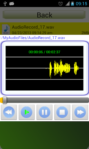 Audio Recorder - عکس برنامه موبایلی اندروید