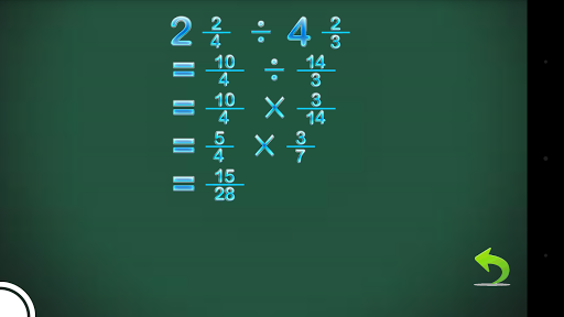 Fraction Calculator & progress - Image screenshot of android app