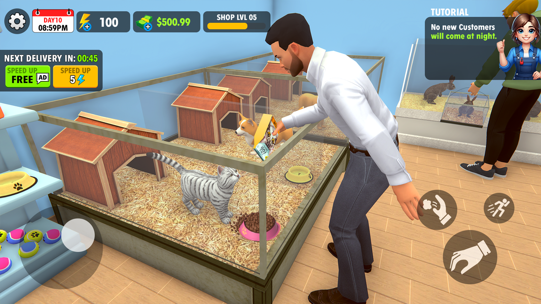 Pet Shop Journey Simulator - Gameplay image of android game