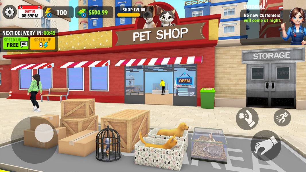 Pet Shop Journey Simulator - Gameplay image of android game