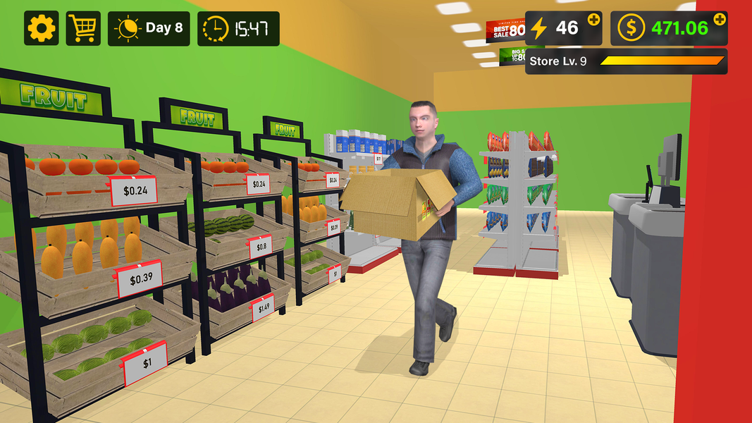 Supermarket ۳D Simulation Game - عکس بازی موبایلی اندروید