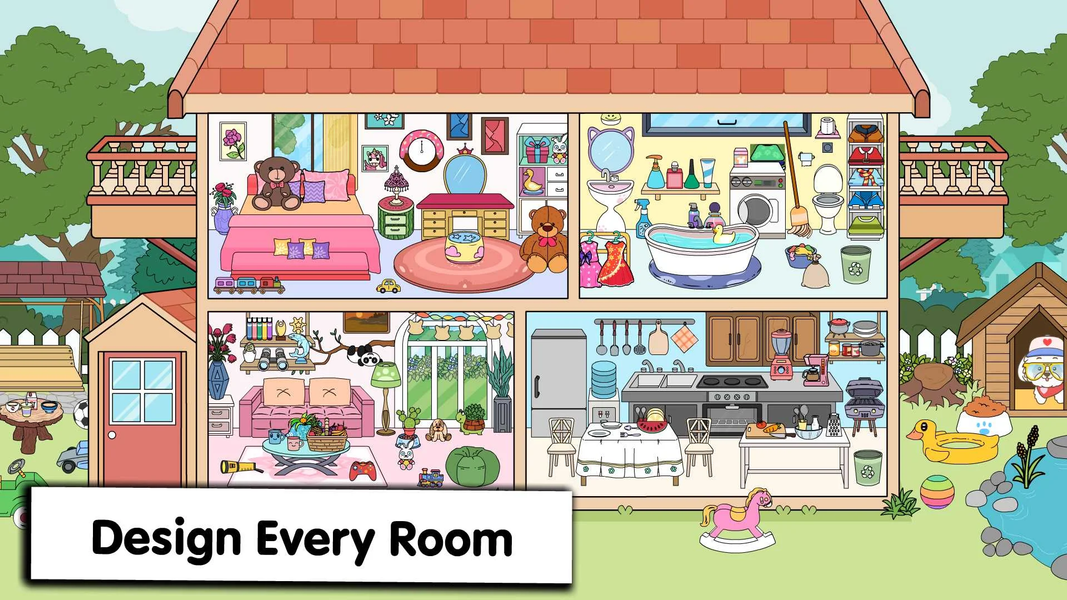 Tizi Home Room Decoration Game - Gameplay image of android game