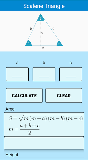 Triangle Calculator - عکس برنامه موبایلی اندروید