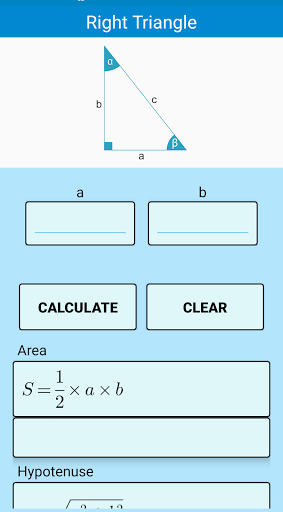 Triangle Calculator - عکس برنامه موبایلی اندروید