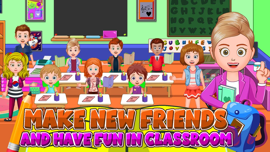 My FamilyTown City High School - Gameplay image of android game