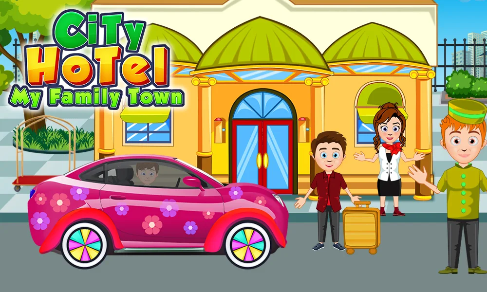 My Family Town : City Hotel - Gameplay image of android game