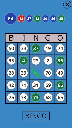 Classic Bingo Touch - Gameplay image of android game