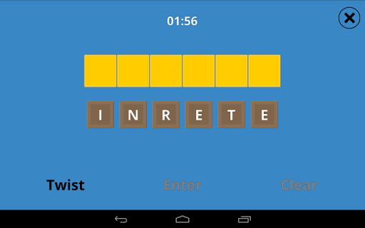 Word Twist - Gameplay image of android game