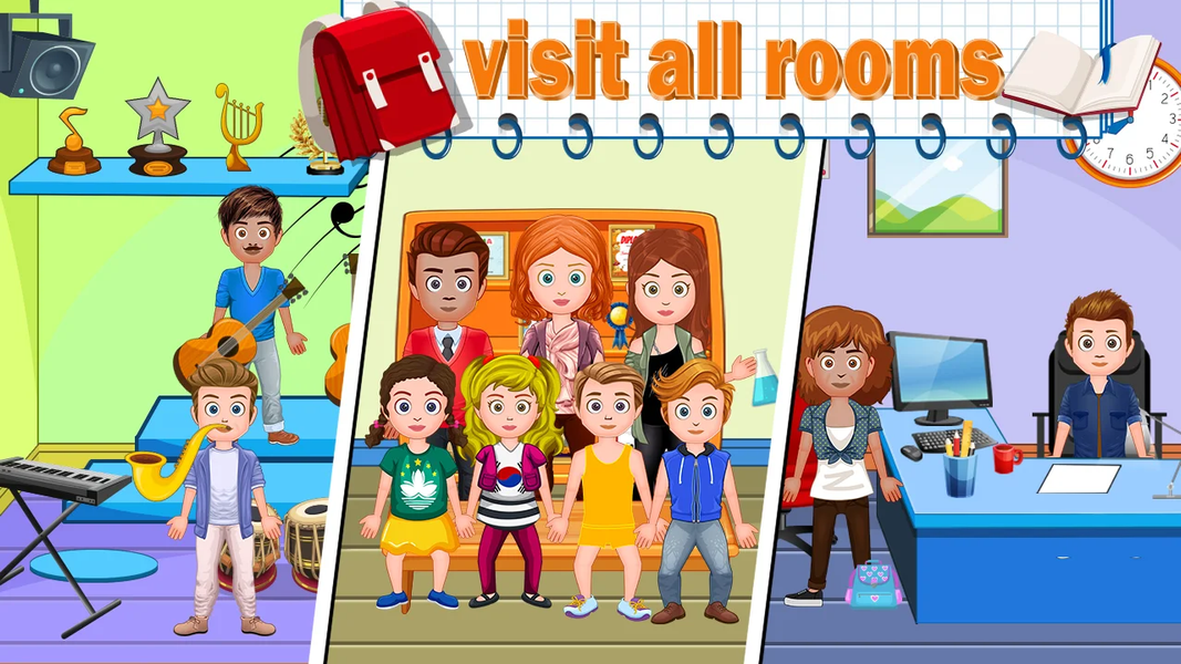 My Family Town : School Life - عکس بازی موبایلی اندروید