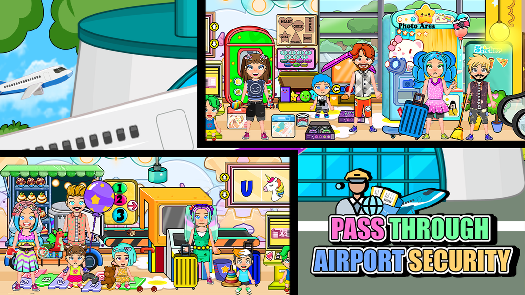 My Airport City : Pretend Town - Gameplay image of android game