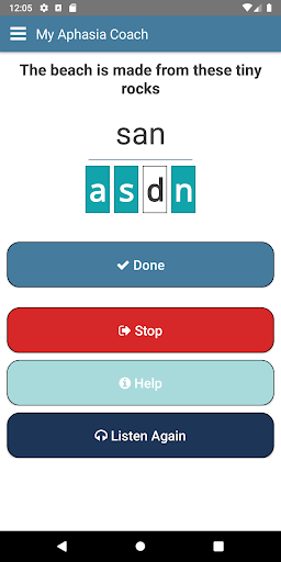 My Aphasia Coach - Image screenshot of android app