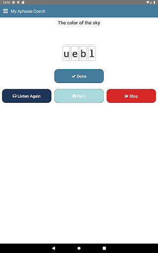 My Aphasia Coach - Image screenshot of android app