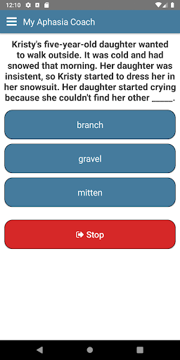 My Aphasia Coach - Image screenshot of android app