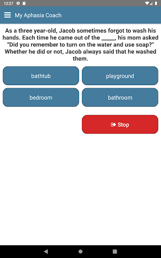 My Aphasia Coach - Image screenshot of android app