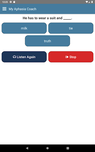 My Aphasia Coach - Image screenshot of android app