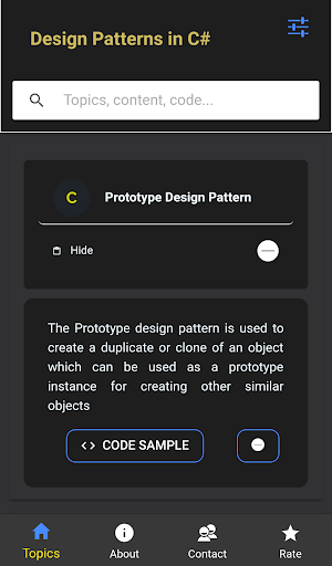 Design Patterns in C# - عکس برنامه موبایلی اندروید
