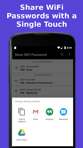 Show WiFi Password - عکس برنامه موبایلی اندروید