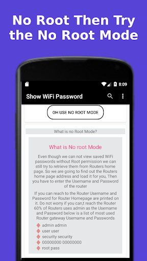 Show WiFi Password - عکس برنامه موبایلی اندروید