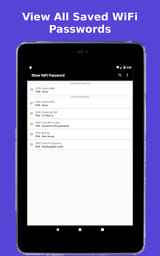 Show WiFi Password - عکس برنامه موبایلی اندروید