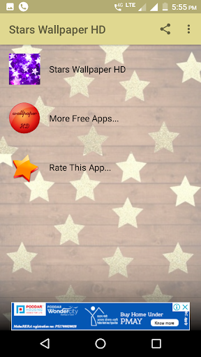 Stars Wallpaper HD - Image screenshot of android app