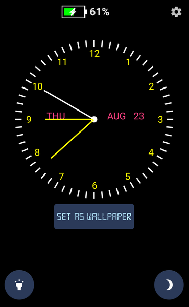 Digital Clock Live Wallpaper - Image screenshot of android app