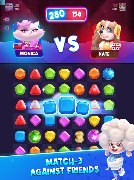 Match Club : PvP Match۳ - عکس بازی موبایلی اندروید