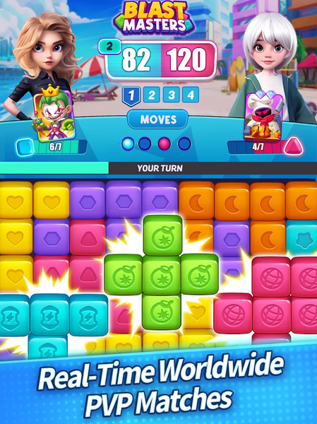 Blast Masters : PvP Tap Match - Gameplay image of android game