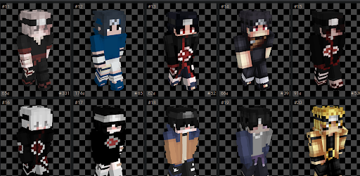 Skin uzumaki sasuke | for Mcpe | Konoha Akatsuki - Image screenshot of android app