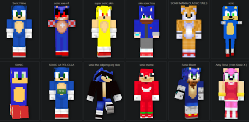 Top skin sonic: | for Mcpe 2021 - عکس برنامه موبایلی اندروید