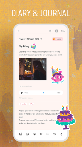 Diary: Secret and Journal Diary - Image screenshot of android app