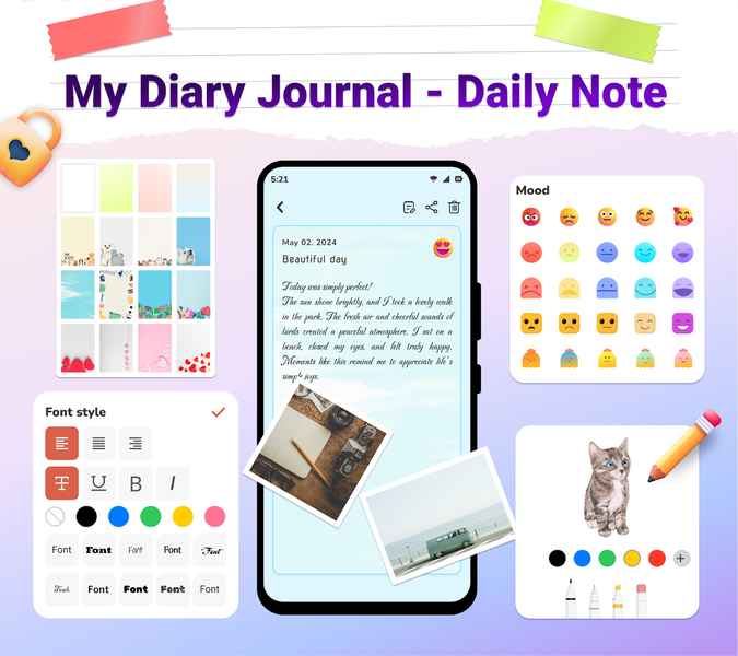 My Diary Journal - Daily Note - Image screenshot of android app