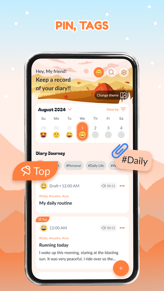 Diary with Lock: Daily Journal - Image screenshot of android app