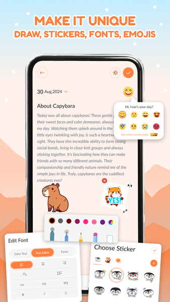 Diary with Lock: Daily Journal - Image screenshot of android app