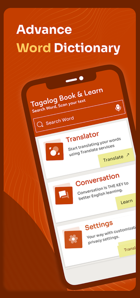 Tagalog Translator & Fillipino - عکس برنامه موبایلی اندروید