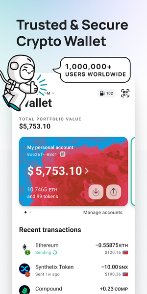 MEW crypto wallet: DeFi Web3 - Image screenshot of android app