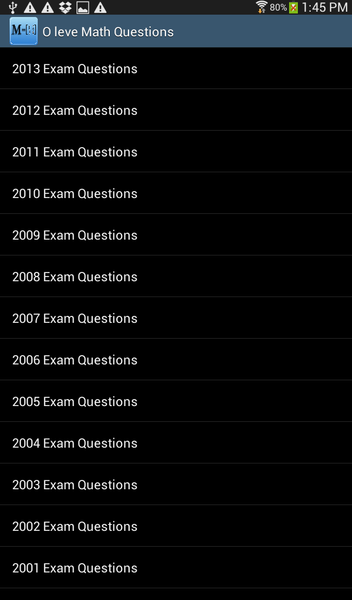 O-Level Math Questions - عکس برنامه موبایلی اندروید