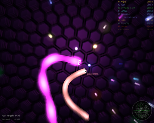 Snake vs Worms: Fun .io Zone - Gameplay image of android game