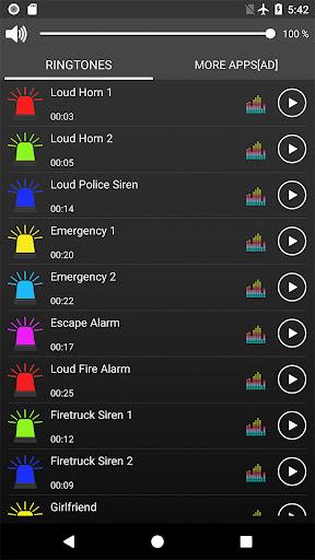 Loud Siren Ringtones - عکس برنامه موبایلی اندروید