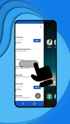 Messenger Home - SMS Launcher - عکس برنامه موبایلی اندروید