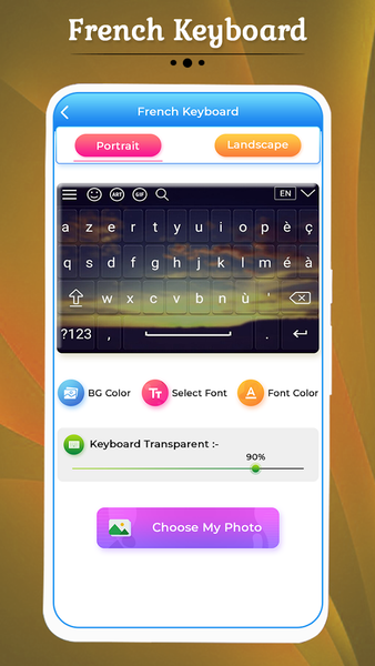 French Keyboard - عکس برنامه موبایلی اندروید