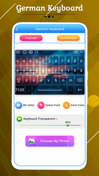 German Keyboard - Image screenshot of android app