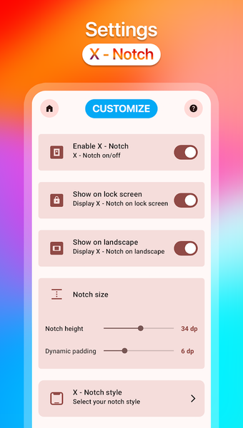 iCenter OS ۱۷: X - Notch - عکس برنامه موبایلی اندروید